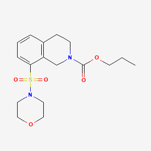 propyl 8-(morpholin-4-ylsulfonyl)-3,4-dihydroisoquinoline-2(1H)-carboxylate