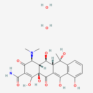 molecular formula C22H28N2O11 B560014 Oxytetracycline dihydrate CAS No. 6153-64-6