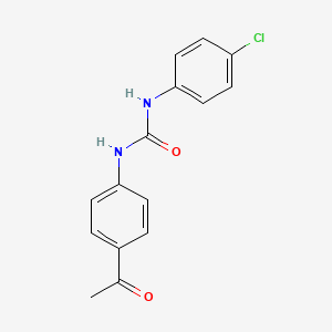 molecular formula C15H13ClN2O2 B5600157 1-(4-Acetylphenyl)-3-(4-chlorophenyl)urea CAS No. 101095-67-4