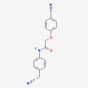 N-[4-(cyanomethyl)phenyl]-2-(4-cyanophenoxy)acetamide