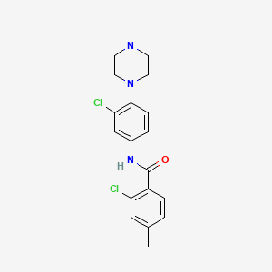 2-chloro-N-[3-chloro-4-(4-methyl-1-piperazinyl)phenyl]-4-methylbenzamide