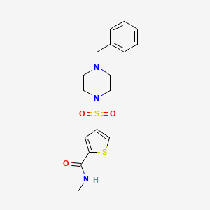 4-[(4-benzyl-1-piperazinyl)sulfonyl]-N-methyl-2-thiophenecarboxamide