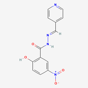 2-hydroxy-5-nitro-N'-(4-pyridinylmethylene)benzohydrazide