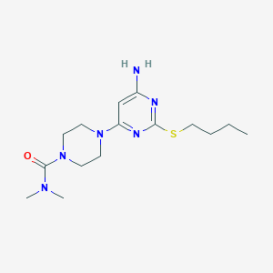 4-[6-amino-2-(butylthio)pyrimidin-4-yl]-N,N-dimethylpiperazine-1-carboxamide