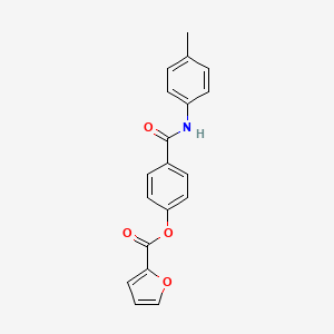 4-{[(4-methylphenyl)amino]carbonyl}phenyl 2-furoate