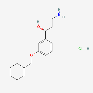 molecular formula C16H26ClNO2 B560035 Emixustat hydrochloride CAS No. 1141934-97-5