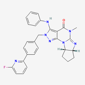 molecular formula C29H26FN7O B560036 ITI214 free base CAS No. 1160521-50-5