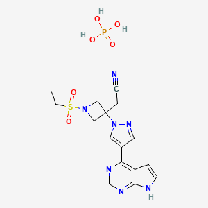 molecular formula C₁₆H₂₀N₇O₆PS B560045 Baricitinib phosphate CAS No. 1187595-84-1