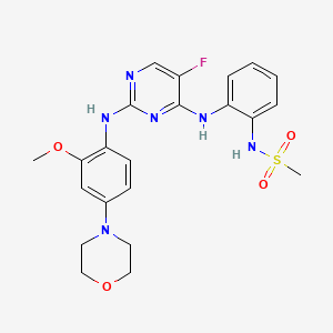 molecular formula C22H25FN6O4S B560049 Czc-25146 CAS No. 1191911-26-8