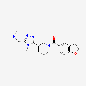 ({5-[1-(2,3-dihydro-1-benzofuran-5-ylcarbonyl)piperidin-3-yl]-4-methyl-4H-1,2,4-triazol-3-yl}methyl)dimethylamine