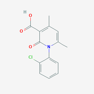 1-(2-chlorophenyl)-4,6-dimethyl-2-oxo-1,2-dihydropyridine-3-carboxylic acid