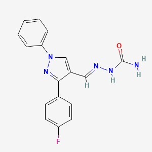 [(E)-[3-(4-fluorophenyl)-1-phenylpyrazol-4-yl]methylideneamino]urea