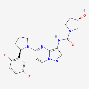 molecular formula C21H22F2N6O2 B560067 Larotrectinib CAS No. 1223403-58-4
