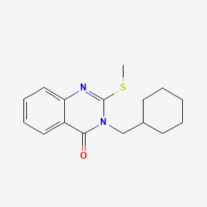 3-(CYCLOHEXYLMETHYL)-2-(METHYLSULFANYL)-3,4-DIHYDROQUINAZOLIN-4-ONE