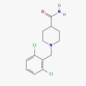 1-[(2,6-Dichlorophenyl)methyl]piperidine-4-carboxamide