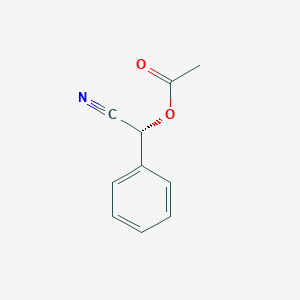 molecular formula C10H9NO2 B056007 (R)-氰基(苯基)甲基乙酸酯 CAS No. 119718-89-7