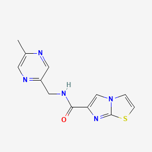 N-[(5-methyl-2-pyrazinyl)methyl]imidazo[2,1-b][1,3]thiazole-6-carboxamide