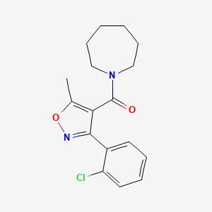 1-{[3-(2-chlorophenyl)-5-methyl-4-isoxazolyl]carbonyl}azepane