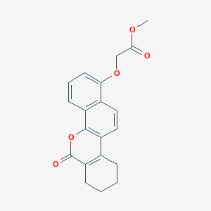 methyl [(6-oxo-7,8,9,10-tetrahydro-6H-dibenzo[c,h]chromen-1-yl)oxy]acetate