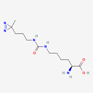 molecular formula C12H23N5O3 B560096 DiZPK CAS No. 1337883-32-5