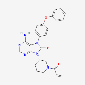 molecular formula C₂₅H₂₄N₆O₃ B560103 ONO-4059 analog CAS No. 1351635-67-0