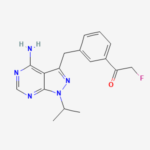 molecular formula C17H18FN5O B560105 T338C Src-IN-2 CAS No. 1351927-00-8