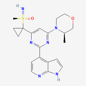 molecular formula C20H24N6O2S B560106 Ceralasertib CAS No. 1352226-88-0