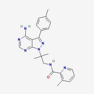 molecular formula C23H25N7O B560109 WEHI-345 analog CAS No. 1354825-62-9