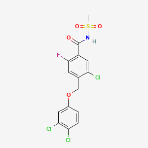 molecular formula C15H11Cl3FNO4S B560110 Nav1.7 inhibitor 