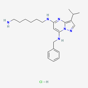 molecular formula C22H33ClN6 B560122 BS-181 盐酸盐 CAS No. 1397219-81-6