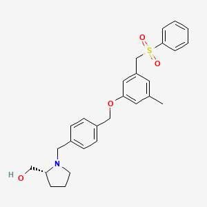 molecular formula C27H31NO4S B560129 鞘氨醇激酶 1 抑制剂 II CAS No. 1415562-82-1