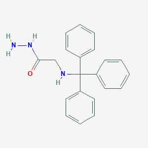 molecular formula C21H21N3O B056013 N-Tritylglycine hydrazide CAS No. 116435-38-2