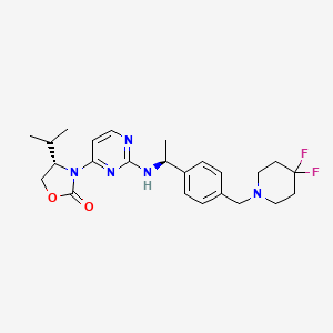 molecular formula C24H31F2N5O2 B560135 突变型 IDH1-IN-2 CAS No. 1429176-69-1