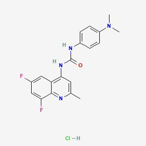 molecular formula C19H19ClF2N4O B560138 SB-408124 盐酸盐 CAS No. 1431697-90-3