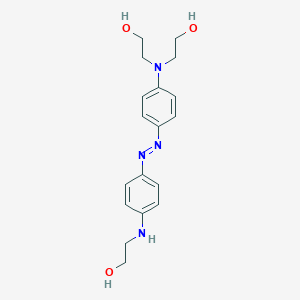 molecular formula C18H24N4O3 B056014 2-[4-[[4-[Bis(2-hydroxyethyl)amino]phenyl]diazenyl]anilino]ethanol CAS No. 120404-27-5