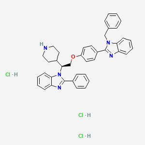 molecular formula C40H40Cl3N5O B560145 德尔塔拉辛盐酸盐 CAS No. 1440898-82-7