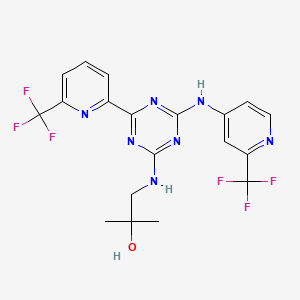 molecular formula C₁₉H₁₇F₆N₇O B560146 伊那西尼 CAS No. 1446502-11-9