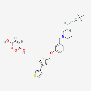 (Z)-but-2-enedioic acid;(E)-N-ethyl-6,6-dimethyl-N-[[3-[(4-thiophen-3-ylthiophen-2-yl)methoxy]phenyl]methyl]hept-2-en-4-yn-1-amine