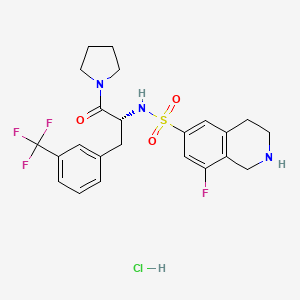 molecular formula C23H26ClF4N3O3S B560161 PFI-2 hydrochloride CAS No. 1627607-87-7
