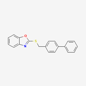 2-[(4-Phenylphenyl)methylthio]benzoxazole