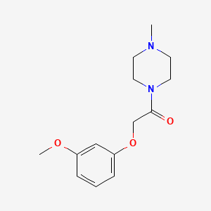 1-[(3-methoxyphenoxy)acetyl]-4-methylpiperazine