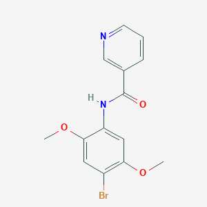 N-(4-bromo-2,5-dimethoxyphenyl)nicotinamide