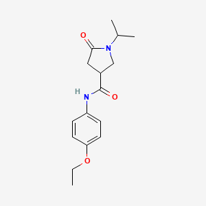 N-(4-ethoxyphenyl)-1-isopropyl-5-oxo-3-pyrrolidinecarboxamide