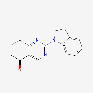 2-(2,3-dihydro-1H-indol-1-yl)-7,8-dihydroquinazolin-5(6H)-one