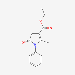 ethyl 2-methyl-5-oxo-1-phenyl-4,5-dihydro-1H-pyrrole-3-carboxylate