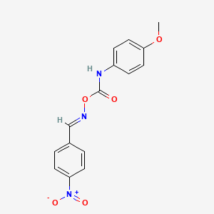 [(E)-(4-nitrophenyl)methylideneamino] N-(4-methoxyphenyl)carbamate