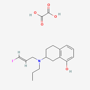 molecular formula C18H24INO5 B560211 8-羟基-PIPAT 草酸盐 CAS No. 1451210-48-2
