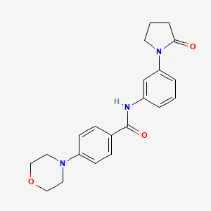 4-(4-morpholinyl)-N-[3-(2-oxo-1-pyrrolidinyl)phenyl]benzamide