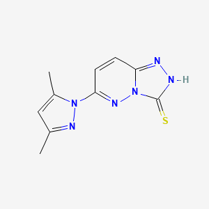 6-(3,5-dimethyl-1H-pyrazol-1-yl)[1,2,4]triazolo[4,3-b]pyridazine-3(2H)-thione