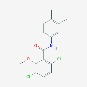 3,6-dichloro-N-(3,4-dimethylphenyl)-2-methoxybenzamide